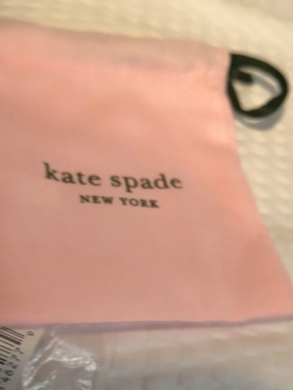 kate spade gold-tone crystal Gumdrop Clear stud earrings with Dustbag